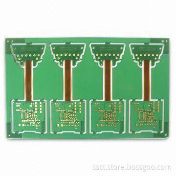 Rigid-Flex Board, 4 Layers, 1.6mm Finish Thickness, 0.45mm Min Via Diameter